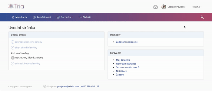 Návod na vygenerování kódu pro podpis dokumentu jménem zaměstnavatele
